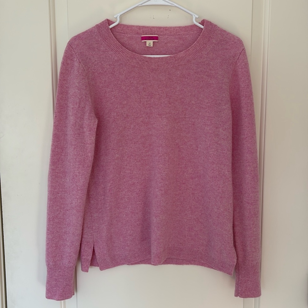 J. Crew Light Pink 100% Cashmere Sweater EUC